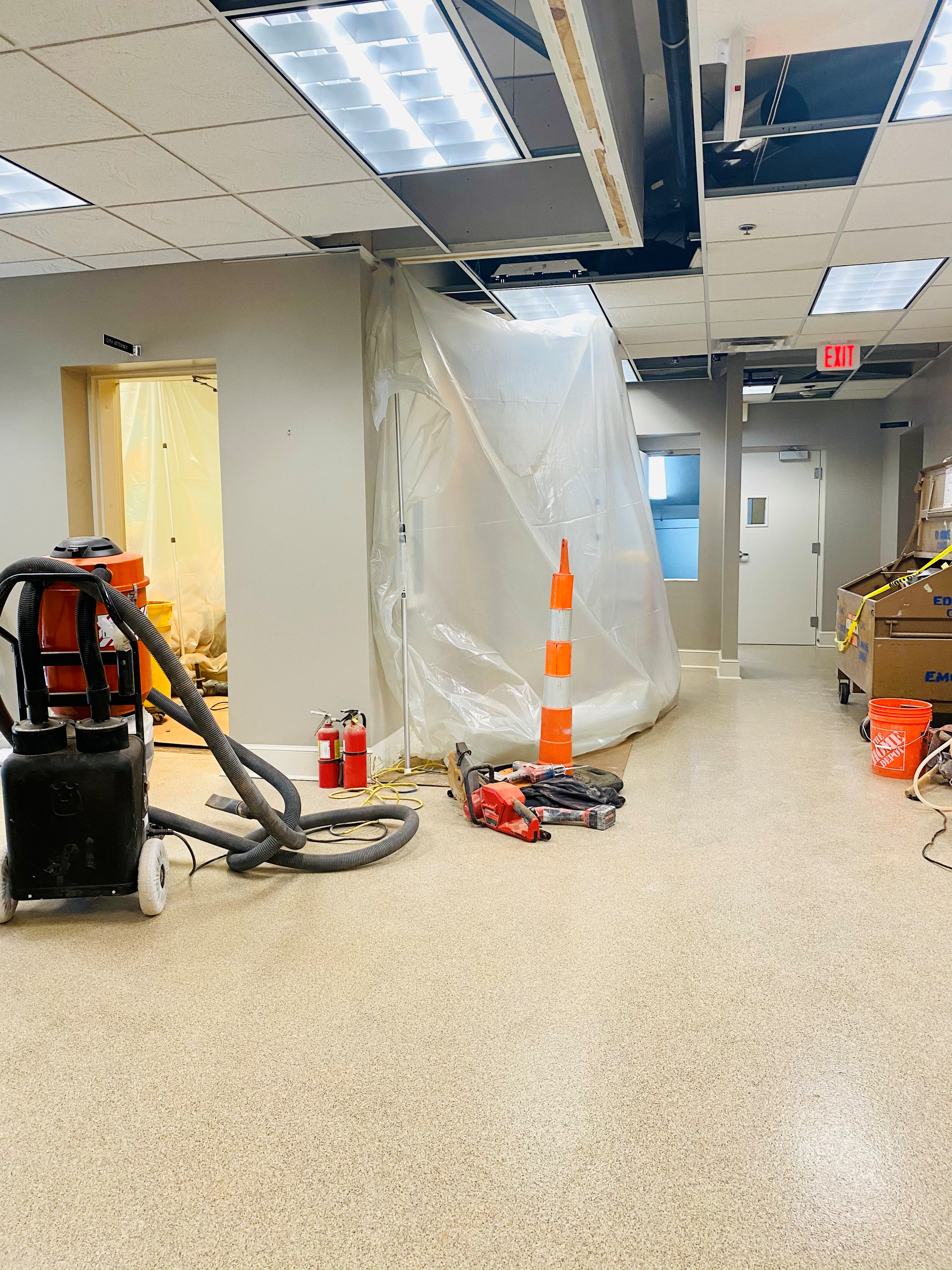 City Hall Lobby Construction