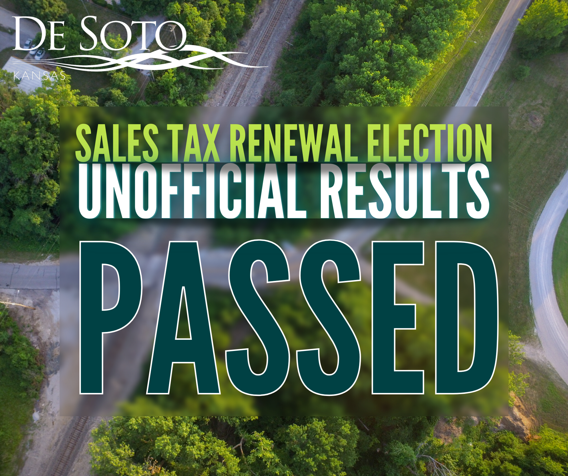 Sales Tax Election Social Media Passed