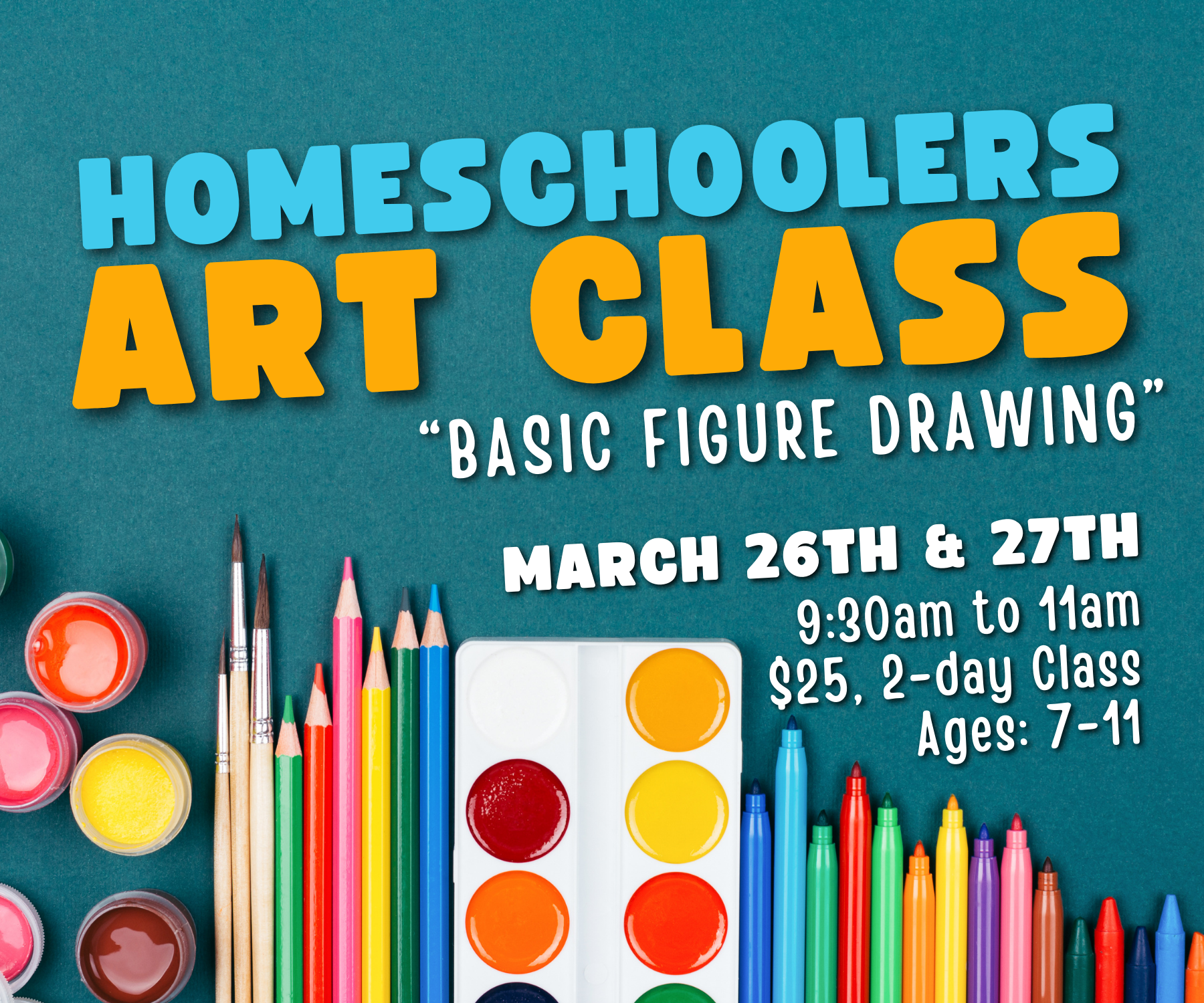 Homeschoolers Art Class March