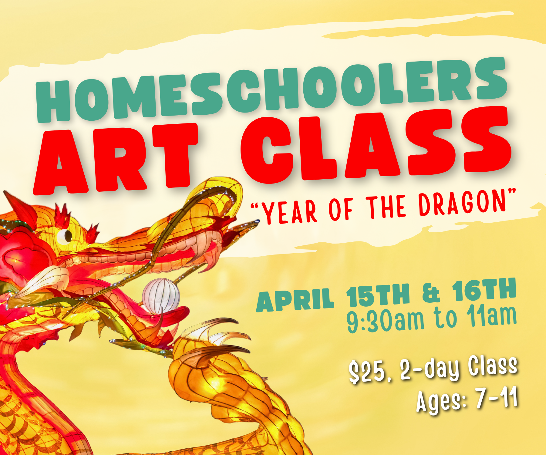 Homeschooler - Art Class April