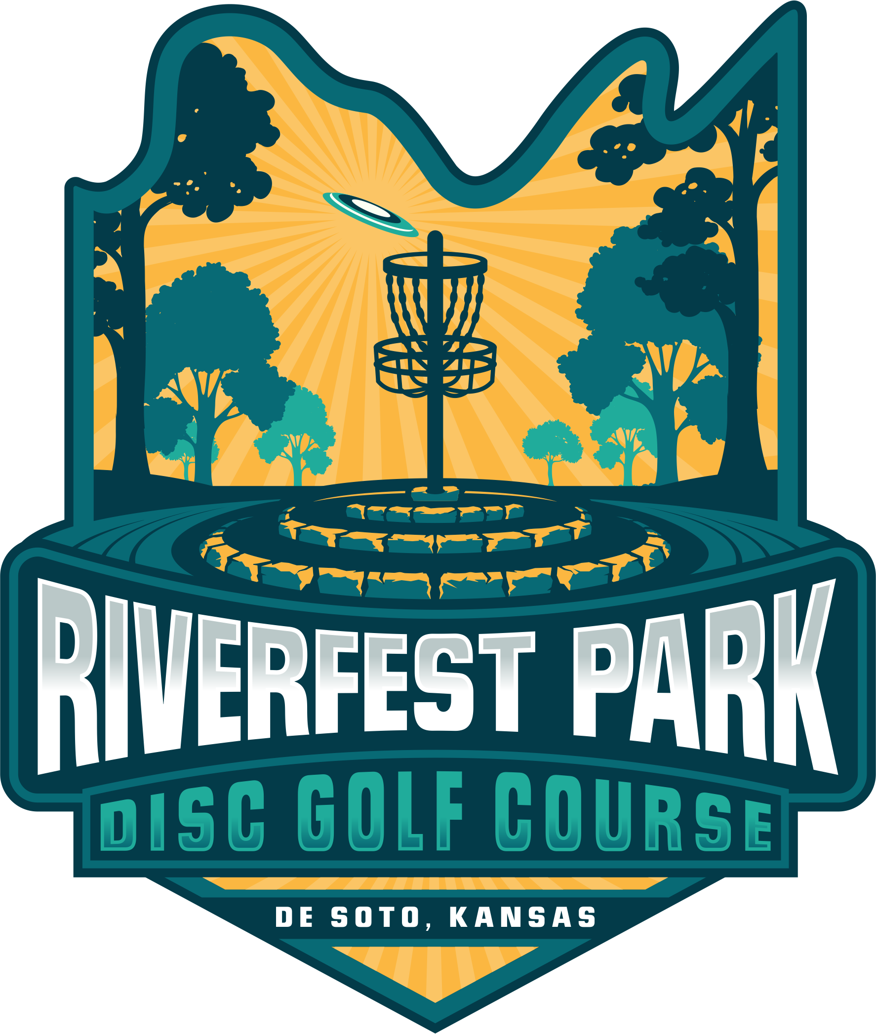 Riverfest Park Disc Golf Course Logo