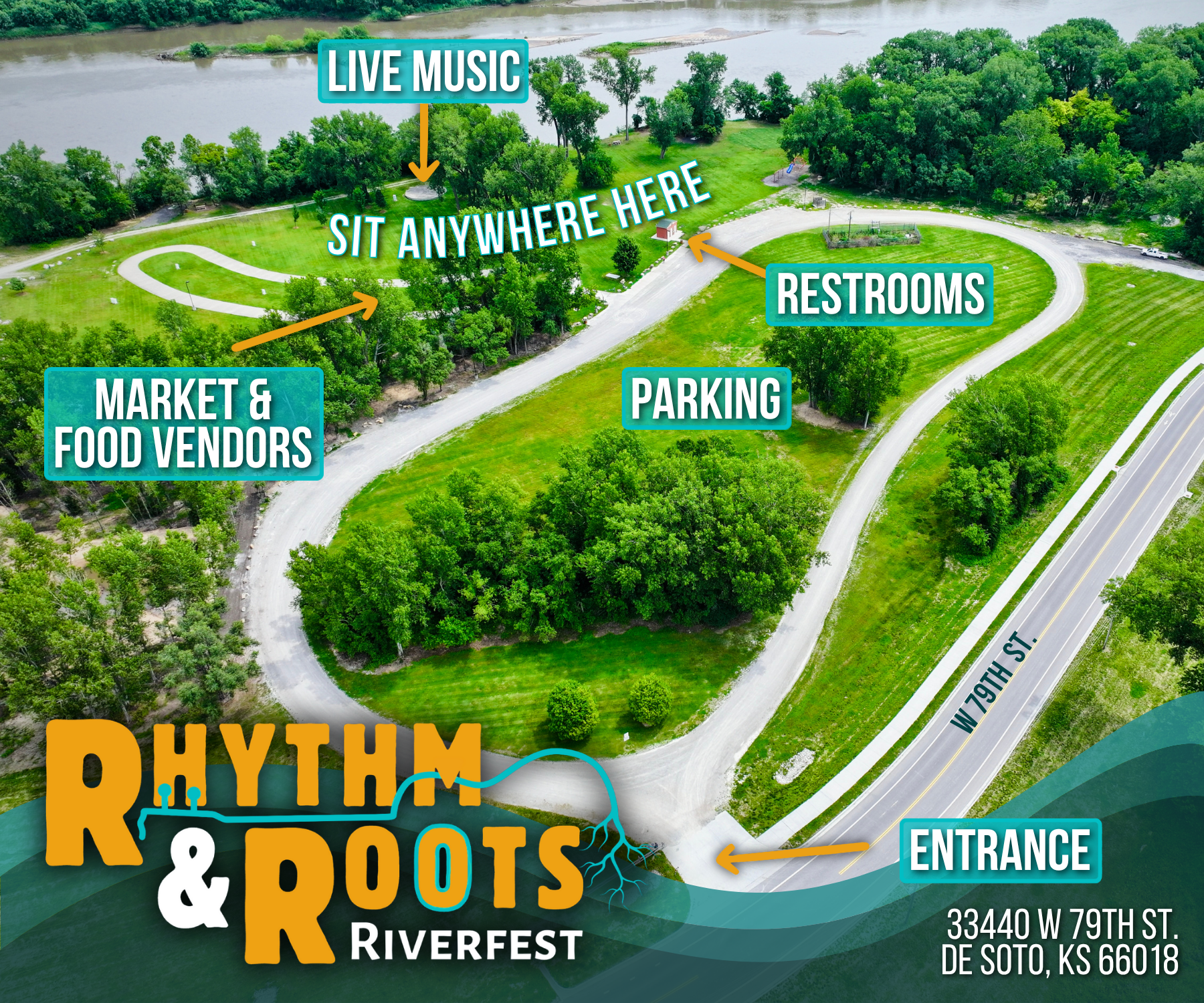 Rhythm and Roots - Riverfest Layout