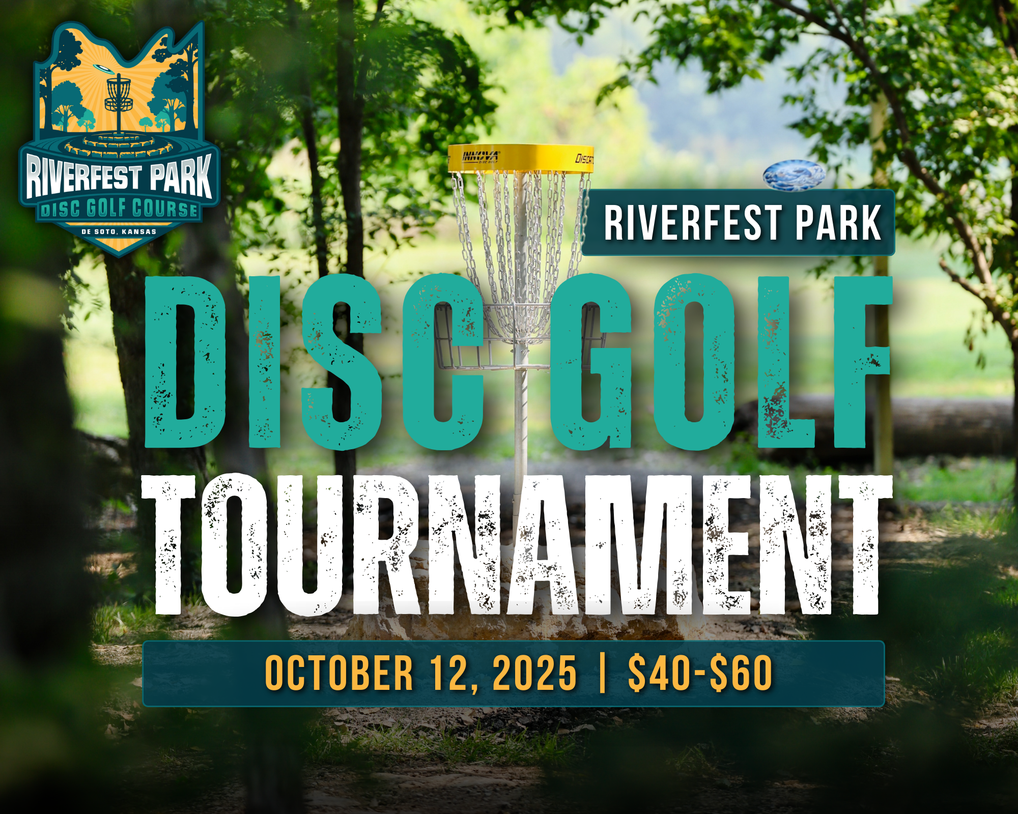 Disc Golf Course Tournament Graphic