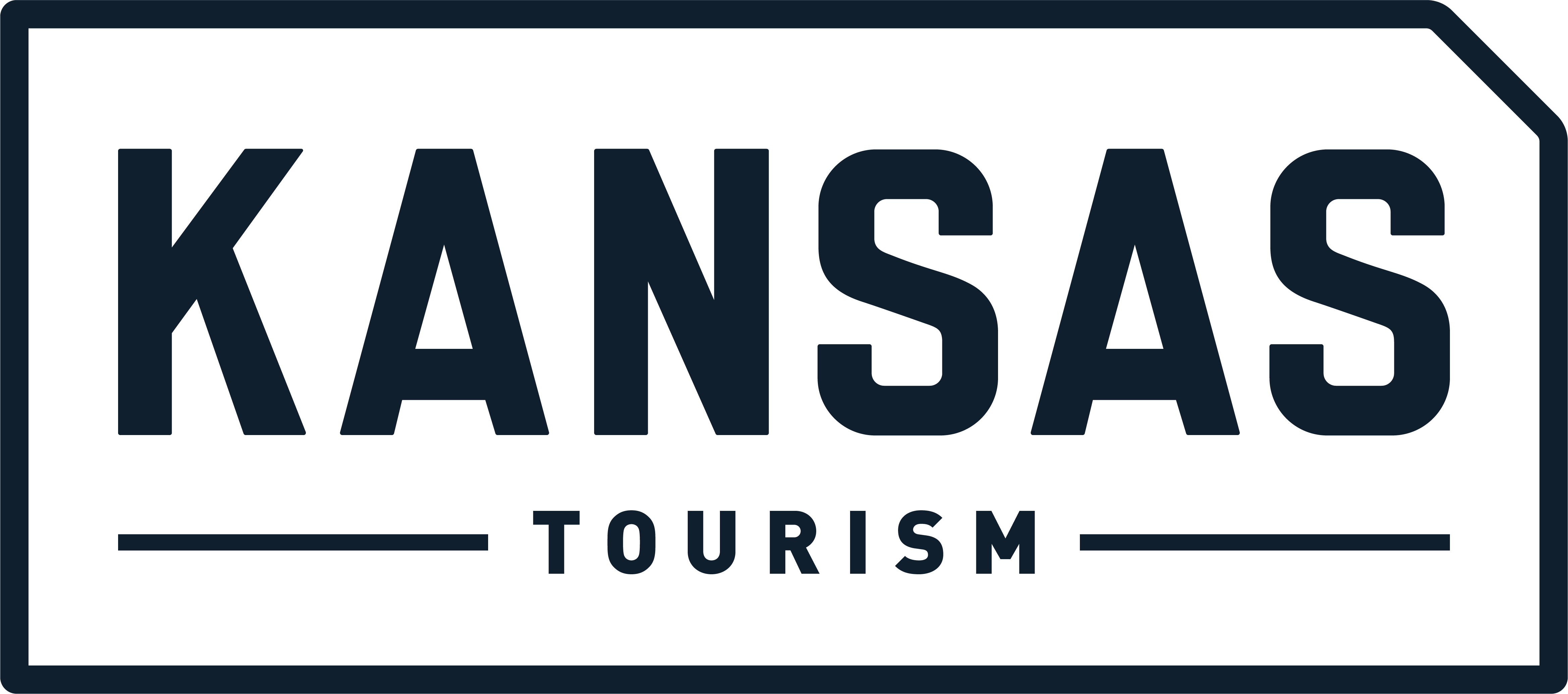 Kansas Tourism Logo - Dark Blue